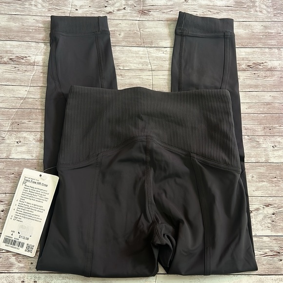Lululemon Train Free High-Rise Crop 23" Leggings Graphite Grey - Picture 7 of 10